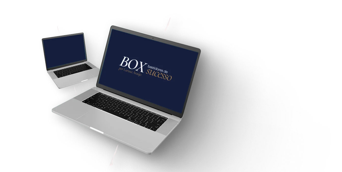 Box Bastidores de Sucesso no computador